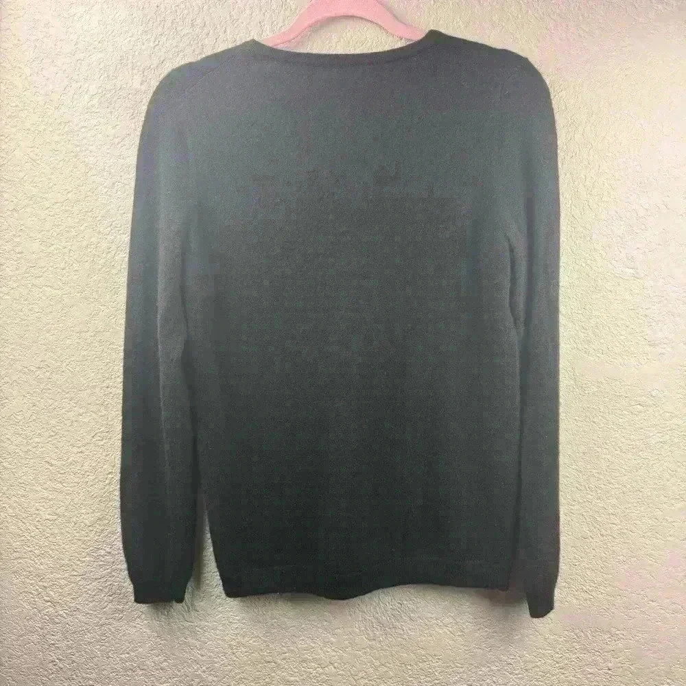 Talbots Pure Cashmere Classic Staple Luxe Black Sweater - Size S - Picture 2 of 3